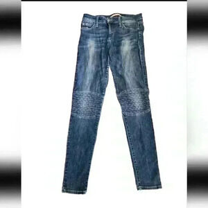 Joes Jeans Womens Dark Wash The Skinny Quilted Knee Jean 28
